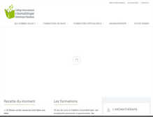 Tablet Screenshot of college-aromatherapie.com